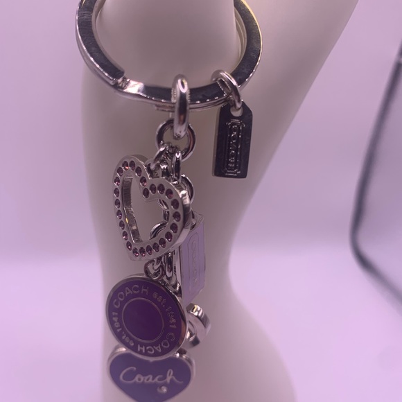 New Coach Purple Heart Keychains - Picture 3 of 8